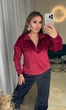 Жіночий велюровий костюм (кофта+штани) Uaclothes 46-48 Бордовий (like39042-194781350) - изображение 4
