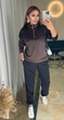 Жіночий велюровий костюм (кофта+штани) Uaclothes 50-52 Коричневий (like39040-194761358) - изображение 1