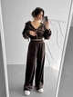 Жіночий велюровий костюм трійка (кофта+штани+топ) Uaclothes 42 Коричневий (like39054-194901349) - зображення 4
