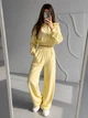 Жіночий велюровий костюм трійка (кофта+штани+топ) Uaclothes 48 Жовтий (like39049-194851371) - зображення 5