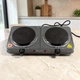 Электрическая настольная плита Domotec 2 конфорки 2000 Вт дисковая Серая (ZZ85-SM) - изображение 3