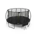Батут TK-Sport диаметр 244 см (8ft) с защитной сеткой и лестницей пружинный черный для дачи - изображение 1