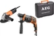 Набор перфоратор AEG KH24IE и угловая шлифмашина WS8-115S в кейсе JP240B2C - изображение 1