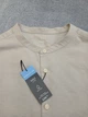 Чоловіча льняна сорочка M&S Linen Blend р. XL Regular Fit бежева без коміра (з коміром-стійкою) - зображення 2