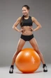 М'яч для фітнесу (фітбол) Power System PS-4011 Ø55 cm PRO Gymball Orange - зображення 4