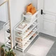 Металлическая полка-этажёрка для обуви Shoe Rack — стойка для прихожей, компактная и прочная - изображение 4