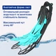 Спортивные ласты для плаванья VelaSport Spider (38/42) регулируемые Длина 40см. с Открытой пяткой Детские и взрослые Бирюзовые - изображение 9