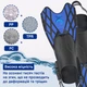 Спортивные ласты для плаванья VelaSport Spider (32/37) регулируемые Длина 34см. с Открытой пяткой Детские и взрослые Синие - изображение 6