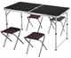 Комплект для пикника RIAS R-621 складной стол со стульями 120x60x55/60/70 см Black (3_08458) - изображение 1