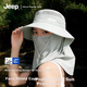 Панама JEEP женская летняя с широкими полями и защитой шеи от солнца, UV-защита - изображение 5