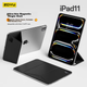 Ультратонкий магнитный чехол Zoyu для Apple iPad 11 2025 года с чипом A16, совместим с iPad 11/10, защитный чехол с магнитами, премиальный черный цвет. - изображение 4