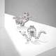 Серьги-гвоздики EMPORIO ARMANI из серебра в виде змеи, модный подарок на день рождения для девушки, соответствующий году по зодиаку EG361204 - изображение 7