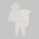 Комплект одежды Carter's толстовка, штаны и боди 1159854407 (Розовый 3M) на рост 55-61 см - изображение 1