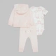 Комплект одежды Carter's толстовка, штаны и боди 1159854407 (Розовый 3M) на рост 55-61 см - изображение 2