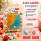 М'які жувальні цукерки Foam Candies 500 г повітряні вспінені ласощі зі смаком полуниці - зображення 2