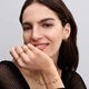 Каблучка Pandora з хвилястим візерунком, золотиста - зображення 6