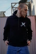Мужской легкий худи с принтом Sunset Goons дівчина з мінометом гелікоптер, Черный Размер S (SGPETLH727) - изображение 9
