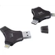 DM Damai 256GB 3-в-1 Мобильный USB-накопитель Lightning Type-C USB 3.0 для Huawei Xiaomi Android Apple iPhone 15 iPhone 16 Компьютерный флеш-накопитель APD006 - изображение 2