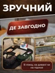 Портативний столик-підставка для ноутбука зі складаними ніжками, міністол для ліжка, чорний - зображення 3