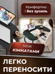 Портативний столик-підставка для ноутбука зі складаними ніжками, міністол для ліжка, чорний - зображення 5