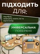 Портативний столик-підставка для ноутбука зі складаними ніжками, міністол для ліжка, коричневий - зображення 2