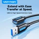 Кабель Vention CBOBD USB 3.2 0.5 м Черный (6922794799639) - изображение 2