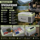 Автохолодильник компрессорный Alpicool 15 л 12V 24V 220V до минус 20 градусов с ЖК дисплеем USB выходом серый - изображение 4