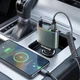 FM трансмиттер для автомобіля з LED-дисплеєм та вбудованим кабелем Type-C і USB-портом зі швидкою зарядкою 3 А - зображення 10