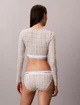 Женский укороченный лонгслив Calvin Klein со вшитыми чашечками 1159962391 (Бежевый M) - изображение 5