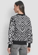 Женский свитер DKNY с узором 1160691872 (Черный/Белый XL) - изображение 3