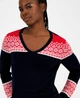 Женский свитер Tommy Hilfiger с узором 1160647004 (Синий S) - изображение 3