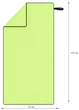 Ręcznik NILS CAMP NCR11 z mikrofibry 140 x 70 cm Jasnozielony (5907695541182) - obraz 6