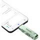 Флеш-накопичувач PHILIPS 256 ГБ Type-C USB 3.2 з двома інтерфейсами для телефону, 61UT-D, м'ятно-зелений, високошвидкісне читання/запис, міцний флеш-накопичувач для бізнесу, офісу та навчання - зображення 2
