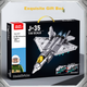 Конструктор Qizhi Chuangxiang J-35: модель палубного истребителя, совместимая с LEGO, отличный новогодний подарок для мальчиков. - изображение 5