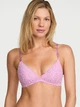 Кружевной комплект Victoria's Secret бюст Push-Up и трусики тонг 1161162797 (Сиреневый 36C/L) - изображение 2