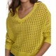 Женский вязаный свитер DKNY 1159839045 (Желтый L) - изображение 4