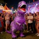 Костюм надувний динозавр T-Rex для дорослих і дітей (з вентилятором) Фіолетовий - зображення 3