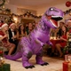 Костюм надувний динозавр T-Rex для дорослих і дітей (з вентилятором) Фіолетовий - зображення 5