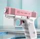 Іграшковий водяний пістолет Glock для дітей та дорослих без електроніки дальність до 10 м Рожевий - зображення 2