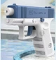 Іграшковий водяний пістолет Glock для дітей і дорослих без електроніки дальність до 10 м Синій - зображення 3