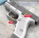 Водяний пістолет Glock Hydro Force механічний для дітей та дорослих з дальністю пострілу до 10 метрів Рожевий для активних ігор на пляжі та біля басейну вулична іграшка без електроніки з ергономічною рукояткою для зручного утримання в руці - зображення 3