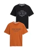 Футболка Tom Tailor М0138915 (1048076) колір коричневий чорний (М0138915 - 248797) - изображение 1