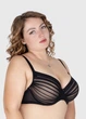 Бюстгальтер Acousma чорний з нюдом 80D (артикул 6618) - зображення 2
