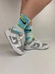 Женские Цветные высокие Носки – Tie-Dye Подарочный набор в коробке 5 пар Розмір(40-45) – Білий з різнобарвним B45W3nedi-1337 - изображение 5