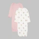 Набор пижам для новорожненных Carter's 2 шт 1159847485 (Молочный/Розовый 3M) на рост 55-61 см - изображение 1