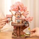 3D дерев'яний конструктор Будиночок на сакурі Rolife Sakura Tree House TGS-04 механічний пазл 535 деталей - изображение 4