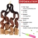 Французькі локони для плетіння XTREND 18" (Комплект 8шт) - изображение 5