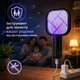 Портативна мухобійка від USB електрична пастка від комарів мух знищувач комах (чорна) - зображення 3
