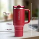 Термочашка Stanley The Quencher ProTour Flip Straw Tumbler 40 oz (1,182 л) Бордовая - изображение 5