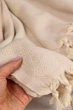 Большое полотенце пештемаль для бани сауны хамама Elmas Beige 100х180 см полотенца сауна хамам бежевое - изображение 7